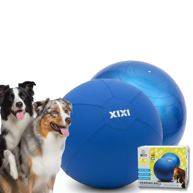 XIXI Large Herding Ball for Dogs 25" Diameter Interactive Toy for Australian Shepherds & Border Collies Durable Chew Toy for Outdoor Training & Play