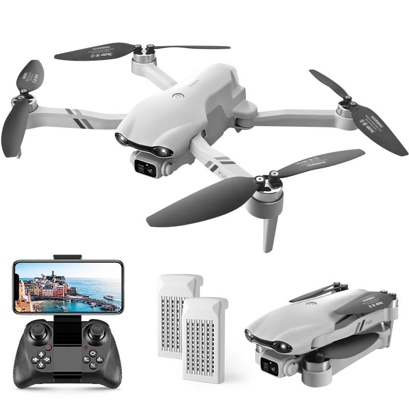Aerial Drone 2025 F10 Pro with 1080P UHD Camera GPS 5G Wifi FPV Brushless Motors Optical Flow Smart Obstacle Avoidance Auto Return 360° Stunt Roll Dual Batteries