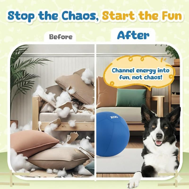 XIXI Large Herding Ball for Dogs 25" Diameter Interactive Toy for Australian Shepherds & Border Collies Durable Chew Toy for Outdoor Training & Play