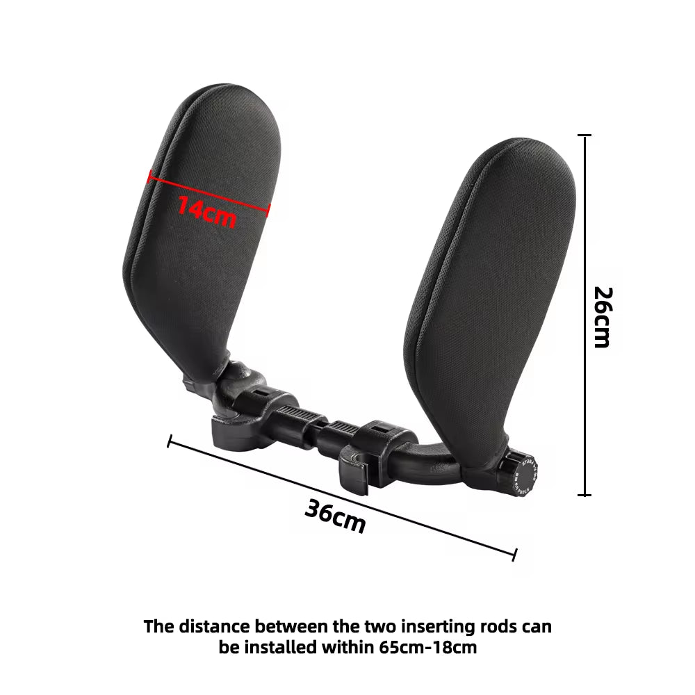 Car Neck Headrest Pillow Cushion Seat Memory Foam Pad Sleep Side Head Telescopic Support on Cervical Spine for Adults Child