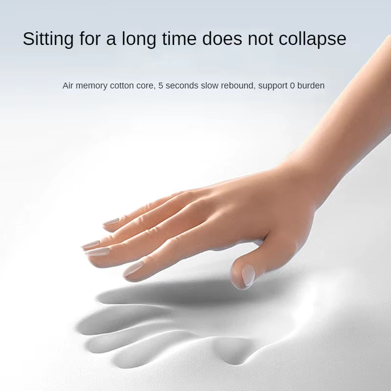 Office Chair Cushion Long Periods of Sitting Thickened Hemorrhoid Cushion Memory Foam Seat Cushion Breathable Buttocks Cushion