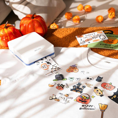 Nelko Pocket PP03 Instant Smartphone Inkjet Photo Printer with 100 Photo Papers, Portable Mini Color Wireless Mobile Printer, Bluetooth Compatible with Ios & Android Devices, Fun Editing App