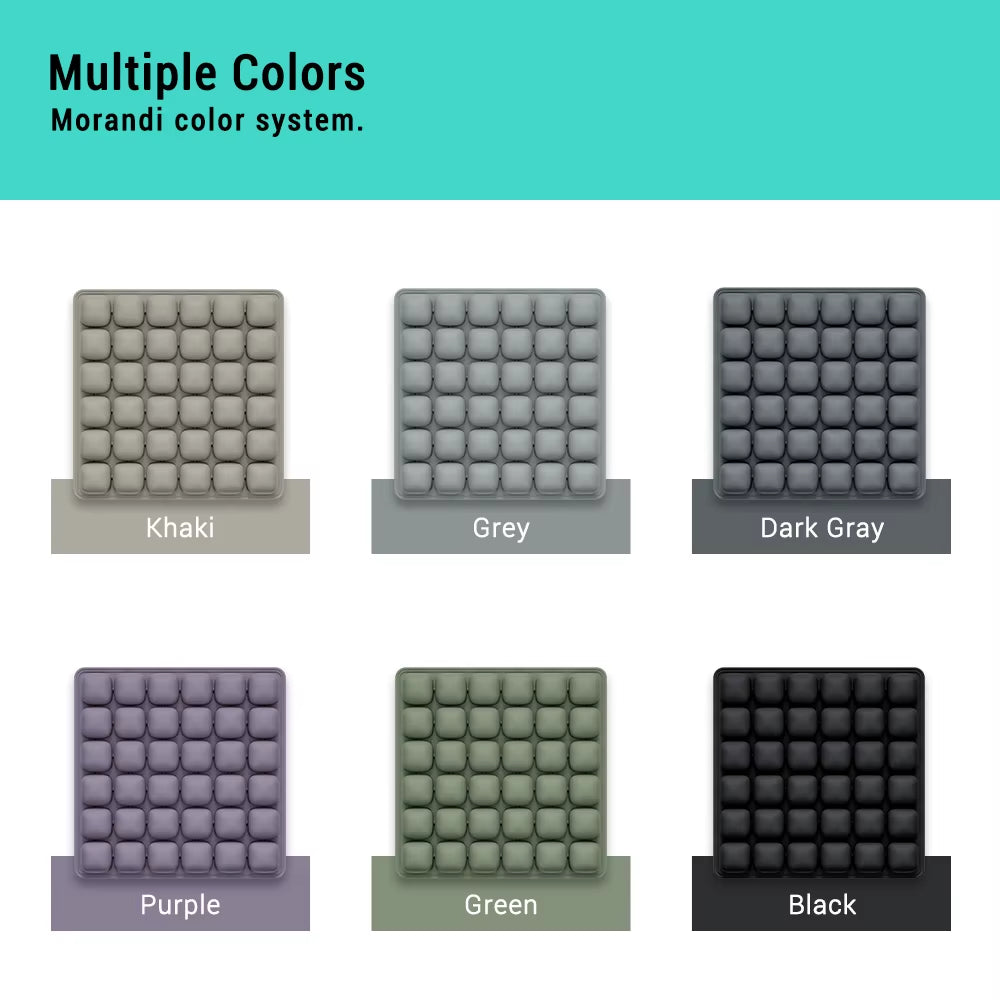 1Pc 3D Pressure Relief Air Cushion - Office Chair Car Seat Cushion, Back Support Pad for Desk, Chair, Wheelchair, Adjustable